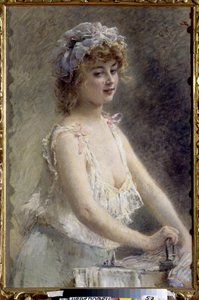 Die Büglerin von Konstantin Egorovich Makovsky