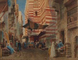 Auf der Straße von Kairo, 1873 von Konstantin Egorovich Makovsky