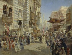 Die Übergabe des heiligen Teppichs in Kairo, 1876 von Konstantin Egorovich Makovsky