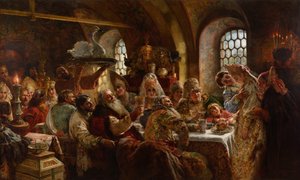 Ein Bojarenhochzeitsfest von Konstantin Makovsky