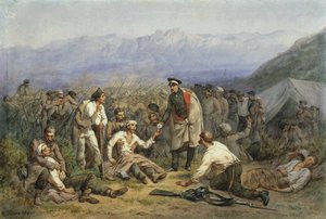 Nach der Schlacht. Szene aus dem Krimkrieg