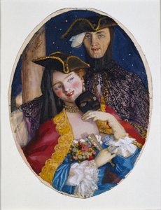 Paar verkleidet für einen venezianischen Karneval, 1930