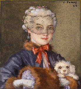 Dame mit einem Hund, 1928