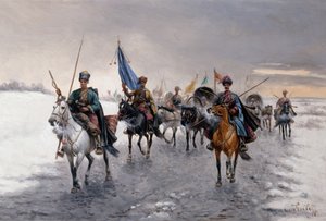 Ein Goldtransport in Sibirien von Konstantin Stoilov