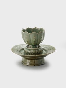 Tasse und Ständer, spätes 12. bis frühes 13. Jahrhundert von Korean School