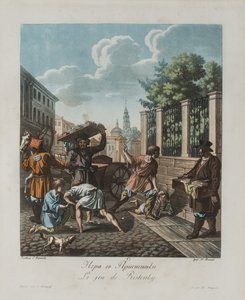 Das Pristenok-Spiel, ca. 1812 von Korneev