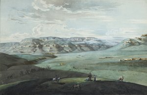 Blick auf die kaukasischen Mineralwässer und die Festung Kislowodsk von Korneev