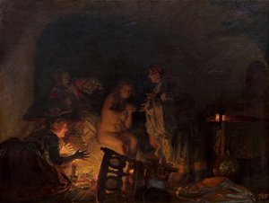 Leonora Christina entkleidet und durchsucht von Dienern der Königin Sofie Amalie, 1888