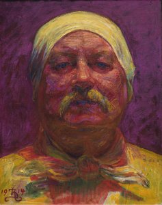 Selbstporträt, 1914 von Kristian Zahrtmann