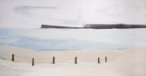 Strand mit Zaun von Kristin Brin