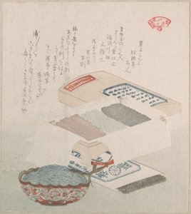 Kuchen und Speisen aus Algen von Kubo Shunman