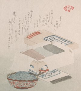 Kuchen und Lebensmittel aus Algen von Kubo Shunman