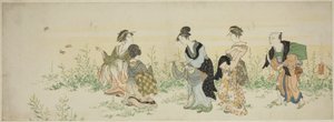 Frühlingsblumen sammeln von Kubo Shunman