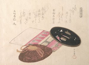 Tsuba-Schwertwache und Taschen, 19. Jahrhundert