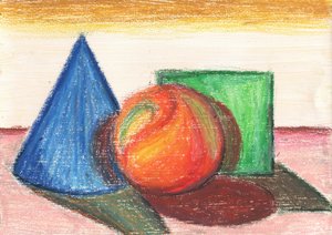 Geometrische Stillleben-Studie