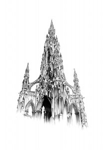 Gotisches Edinburgh Denkmal
