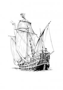 Historische Segelgaleone