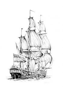 Historischer Großsegler