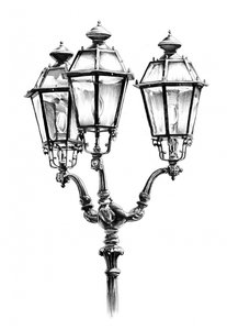 Verzierte Vintage-Straßenlaterne
