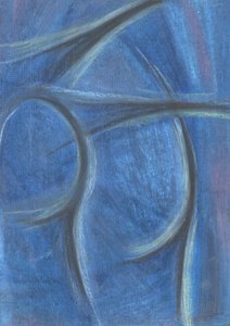 Sinnliche blaue Formen