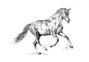 Temperamentvoller Pferdegalopp