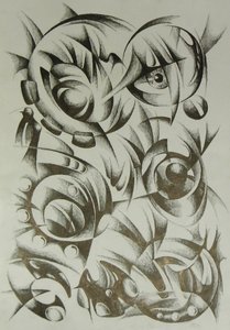 Surreales mechanisches Auge