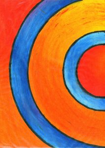 Lebendige konzentrische Kreise