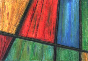 Lebendiges Geometrisches Buntglas