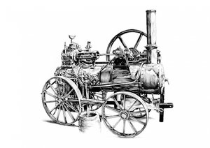 Vintage Dampfmaschine