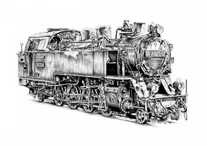 Vintage Dampflokomotive