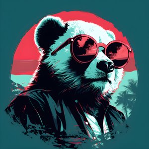 Panda mit Brille 1