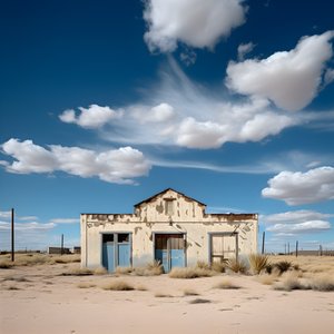 hyperrealistisches Bild eines alten Lagerhauses