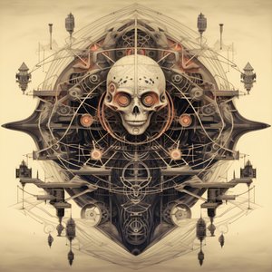 Leonardo da Vinci Konzeptskizze, Wurzel eines Baumes, der aus der Erde wächst und wie Jack und die Bohnenranke in den Himmel ragt