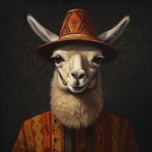 Der Dalai Lama mit einem Cowboyhut