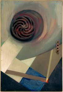 Merzbild mit Kette von Kurt Schwitters