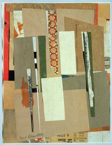 Eisenbahn, 2. Klasse, 1923 von Kurt Schwitters