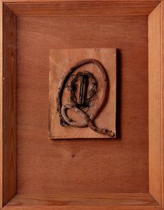 Ohne Titel. Komposition mit Filmrolle und Draht von Kurt Schwitters (1887-1948) 1937-1940 London, Lords Gallery