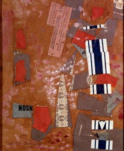 Weißer Karneval Collage von Kurt Schwitters (1887-1948) 1946 Privatsammlung von Kurt Schwitters