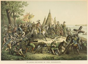 DeSotos Entdeckung des Mississippi River