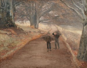 Fußweg bei Herlufsholm, Seeland von Laurits Andersen Ring