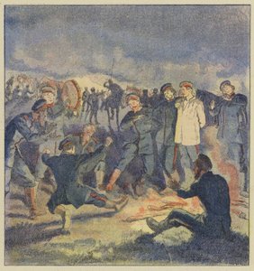 Russische Kavallerie im Biwak von L. Malespine