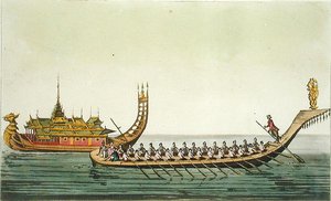 Burmesische Schiffe, Illustration aus 