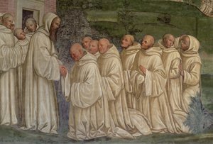 Benediktinermönche, aus dem Leben des heiligen Benedikt