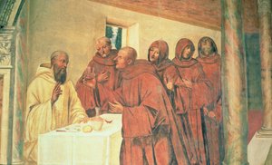 Kommunion, aus dem Leben des hl. Benedikt von L. Signorelli