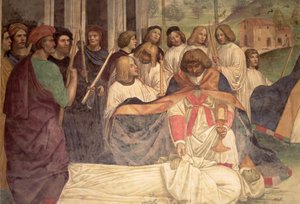 Der Tod des hl. Benedikt, aus dem Leben des hl. Benedikt