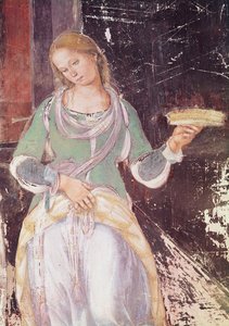 Diener mit einem Korb (Detail)
