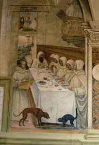 Das Leben des heiligen Benedikt (Detail) von L. and Sodoma, G. Signorelli