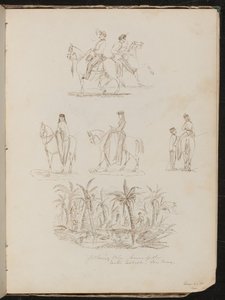 Vier Studien von Soldaten zu Pferd von Lady Butler