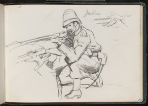 ?Jenkins? kniend zum Schuss, 1879