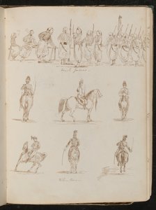 Studie von einundzwanzig Soldaten von Lady Butler